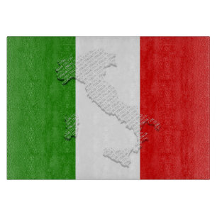 Tabla De Cortar Bandera de Italia