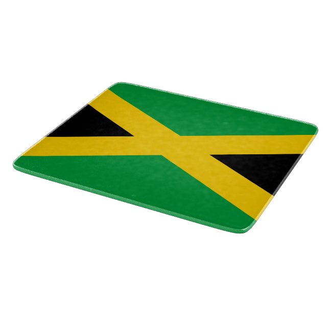 Tabla De Cortar Bandera de Jamaica (Borde)