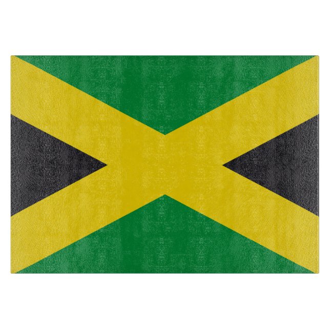 Tabla De Cortar Bandera de Jamaica (Anverso)