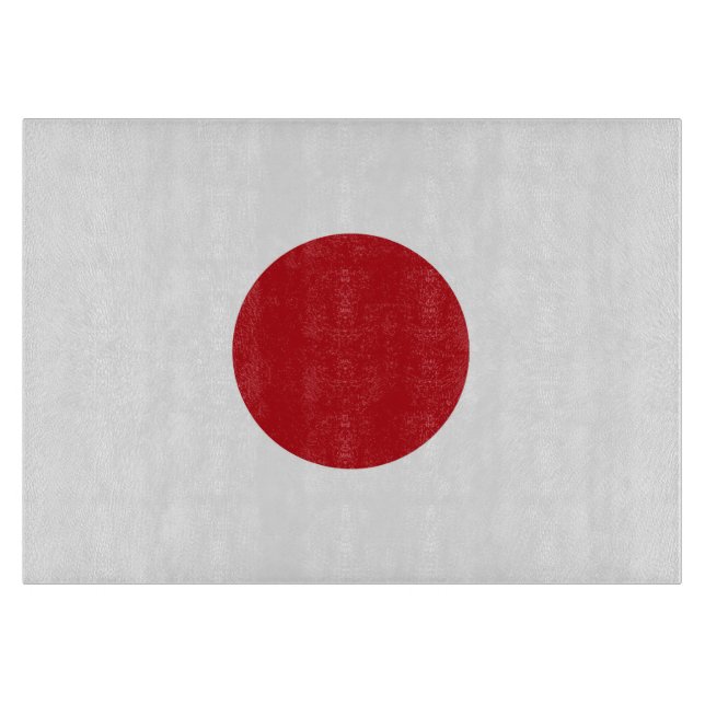 Tabla De Cortar Bandera de Japón (Anverso)