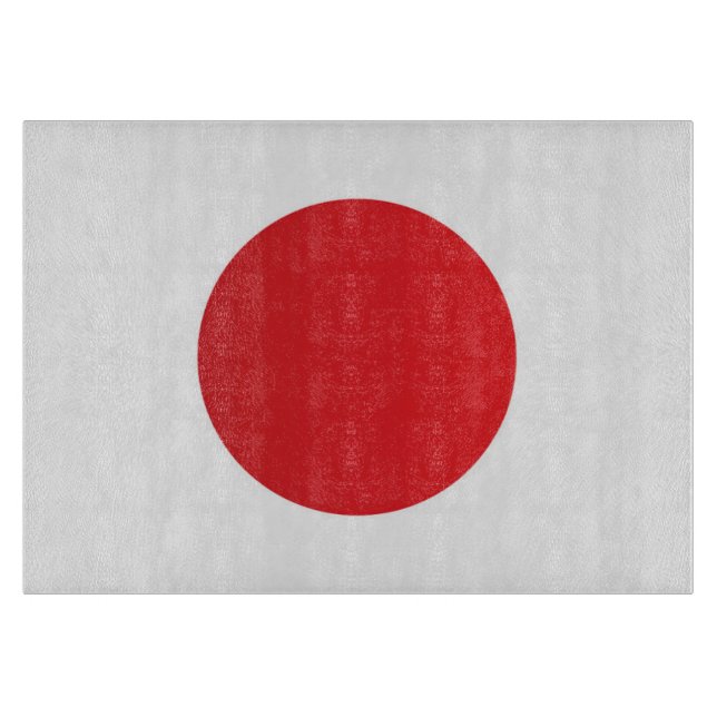 Tabla De Cortar Bandera de Japón (Anverso)