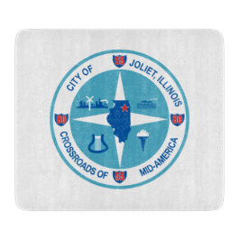 Tabla De Cortar Bandera de Joliet (Illinois)