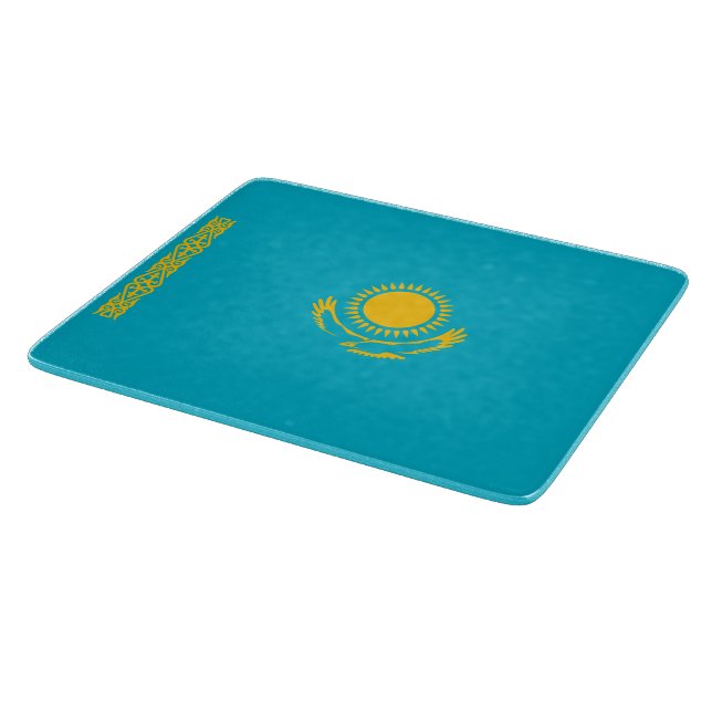 Tabla De Cortar Bandera de Kazajistán (Borde)