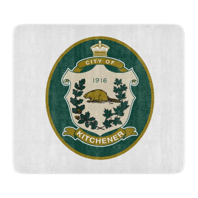 Tabla De Cortar Bandera de Kitchener (Ontario, Canadá) (Anverso)