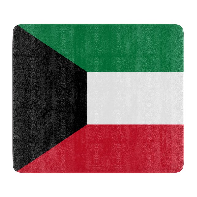 Tabla De Cortar Bandera de Kuwait (Anverso)