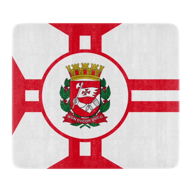 Tabla De Cortar Bandera de la ciudad de São Paulo (Anverso)