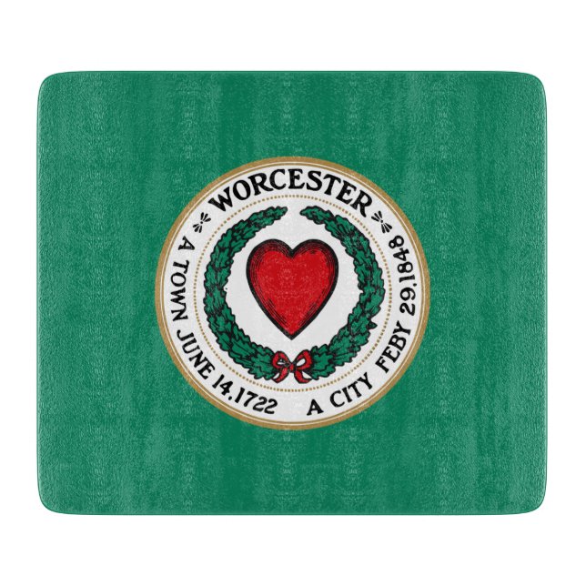 Tabla De Cortar Bandera de la ciudad de Worcester (Massachusetts) (Anverso)