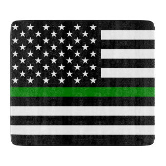 Tabla De Cortar Bandera de la delgada línea verde: Veteranos milit