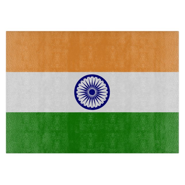 Tabla De Cortar Bandera de la India (Anverso)