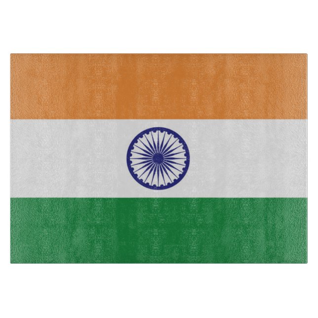 Tabla De Cortar Bandera de la India (Anverso)