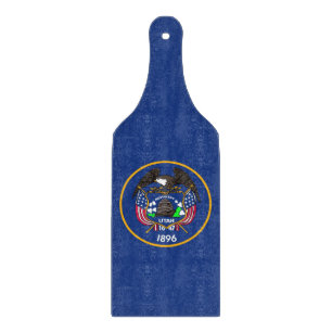 Tabla De Cortar Bandera de la placa de corte de vidrio Utah