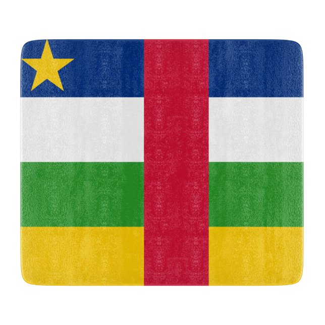 Tabla De Cortar Bandera de la República Centroafricana (Anverso)