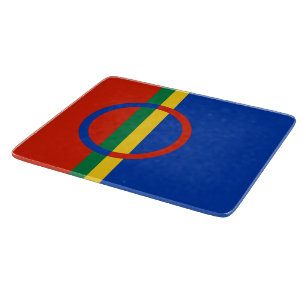 Tabla De Cortar Bandera de Laponia (Navidades) (Sami) (Laplander)