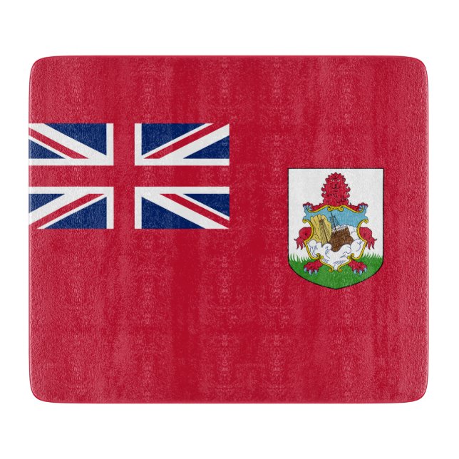 Tabla De Cortar Bandera de las Bermudas (Bermudas) (Islas del Cari (Anverso)