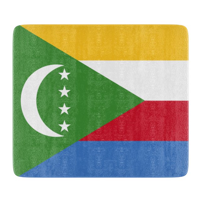 Tabla De Cortar Bandera de las Comoras (Anverso)