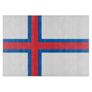 Tabla De Cortar Bandera de las Islas Feroe