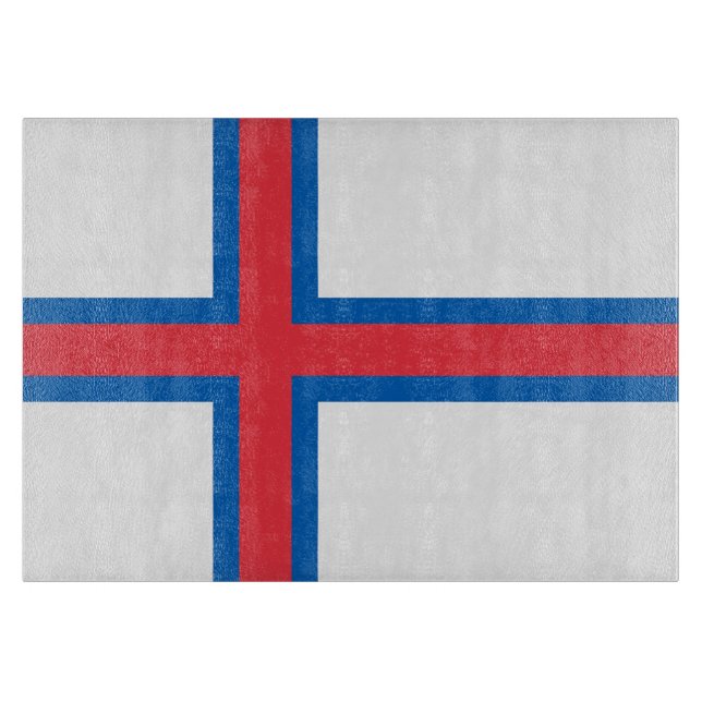 Tabla De Cortar Bandera de las Islas Feroe (Anverso)