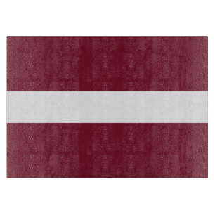 Tabla De Cortar Bandera de Letonia
