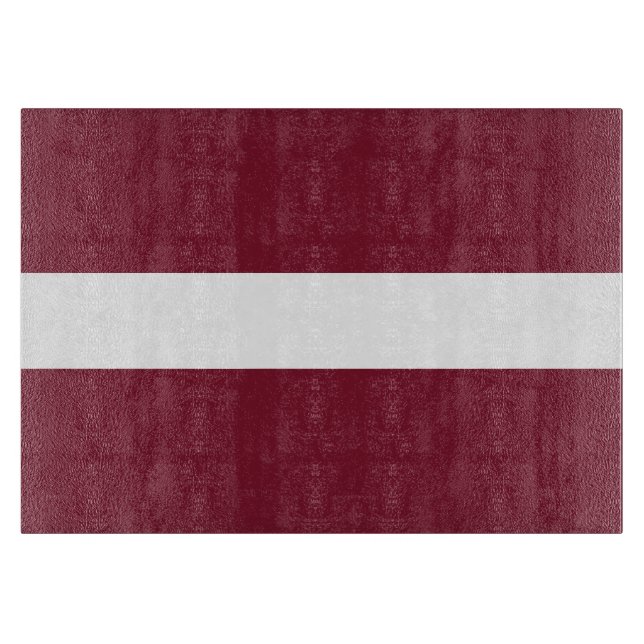Tabla De Cortar Bandera de Letonia (Anverso)