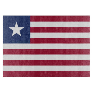 Tabla De Cortar Bandera de Liberia