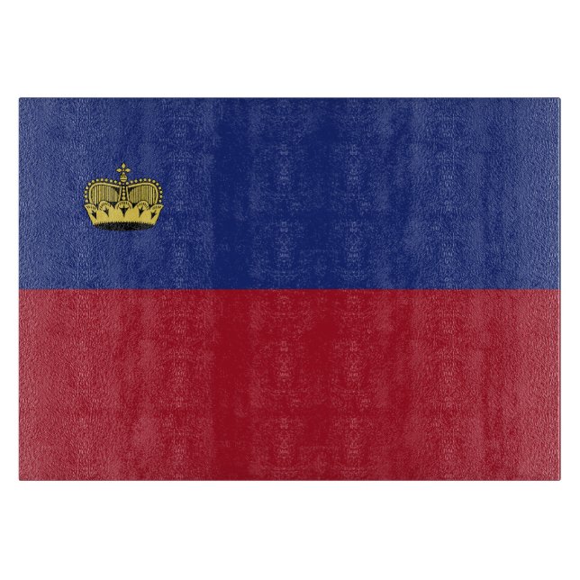 Tabla De Cortar Bandera de Liechtenstein (Anverso)