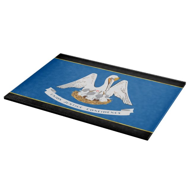 Tabla De Cortar Bandera de Luisiana (Borde)