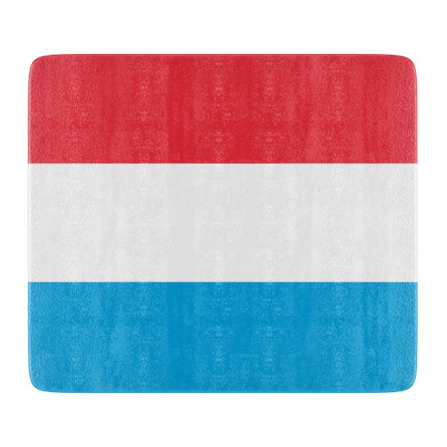 Tabla De Cortar Bandera de Luxemburgo (Anverso)