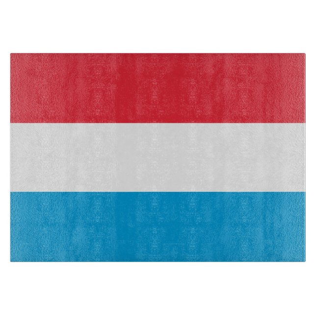 Tabla De Cortar Bandera de Luxemburgo (Anverso)