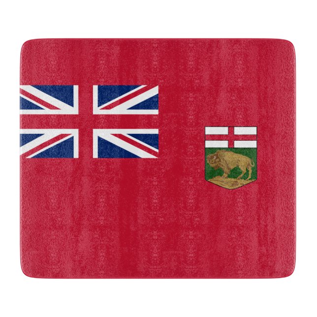 Tabla De Cortar Bandera de Manitoba (Anverso)