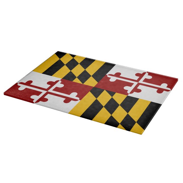 Tabla De Cortar Bandera de Maryland (Borde)