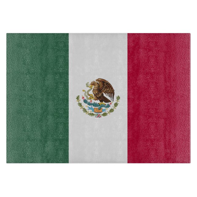 Tabla De Cortar Bandera de México (Anverso)