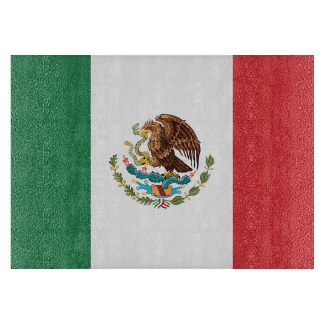 Tabla De Cortar Bandera de México (Anverso)