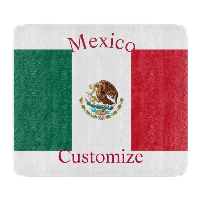 Tabla De Cortar Bandera de México Thunder_Cove (Anverso)