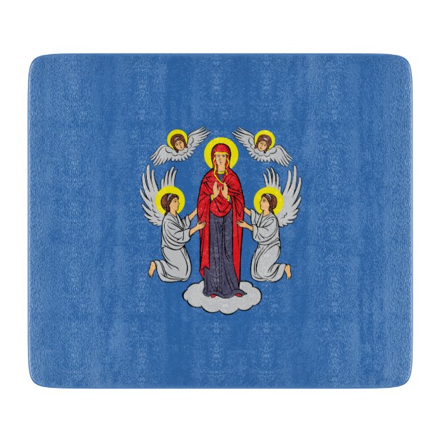 Tabla De Cortar Bandera de Minsk (Belarús) (Anverso)