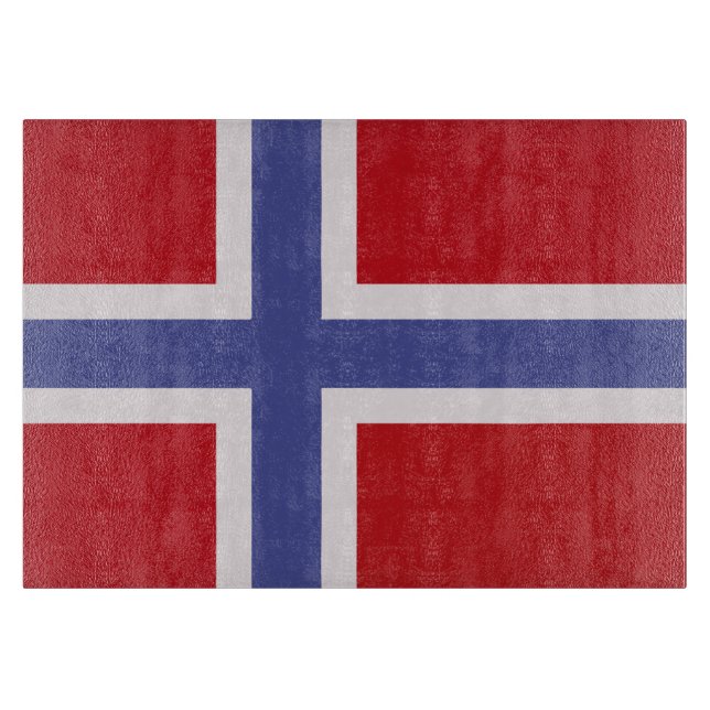 Tabla De Cortar Bandera de Noruega (Anverso)