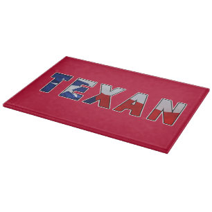Tabla De Cortar Bandera de ondeo texana