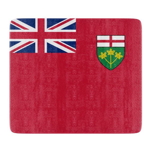 Tabla De Cortar Bandera de Ontario (Anverso)