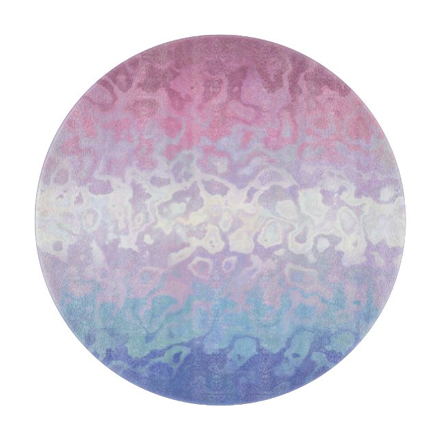 Tabla De Cortar Bandera de orgullo Bigender Groovy Ripply Excéntri (Anverso)