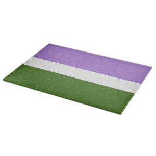 Tabla De Cortar Bandera de orgullo genderqueer de SlipperyJoe lava