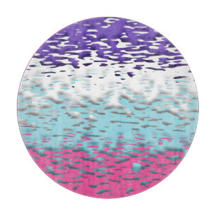 Tabla De Cortar Bandera de orgullo multissexual funky trippy ondul
