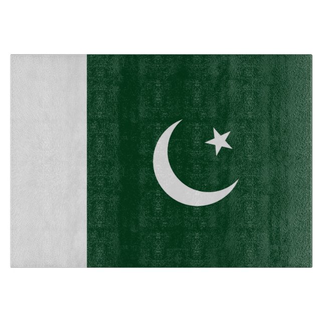 Tabla De Cortar Bandera de Pakistán (Anverso)