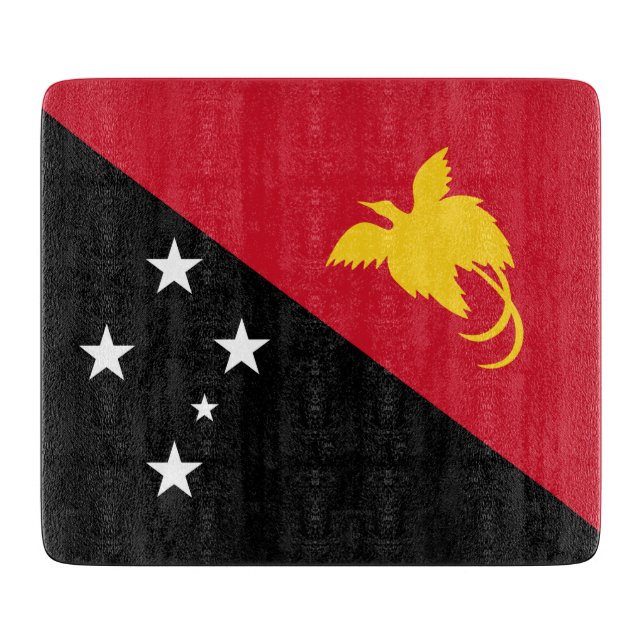 Tabla De Cortar Bandera de Papúa Nueva Guinea (Anverso)
