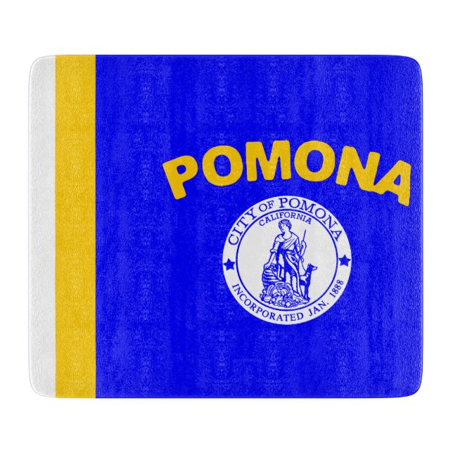 Tabla De Cortar Bandera de Pomona (California) (Anverso)