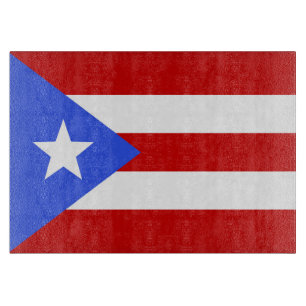 Tabla De Cortar Bandera de Puerto Rico