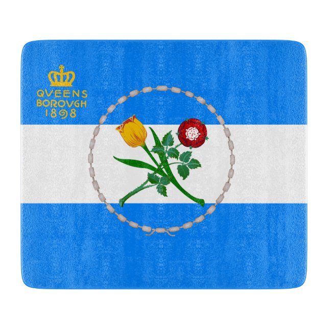 Tabla De Cortar Bandera de Queens (municipio de Nueva York) (Anverso)