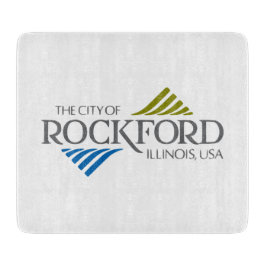 Tabla De Cortar Bandera de Rockford (Illinois)