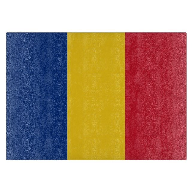 Tabla De Cortar Bandera de Rumania (Anverso)