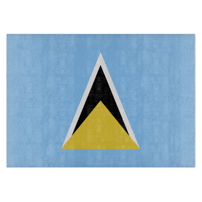 Tabla De Cortar Bandera de Santa Lucía (Anverso)