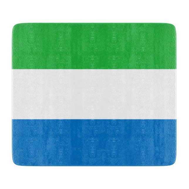 Tabla De Cortar Bandera de Sierra Leona (Anverso)