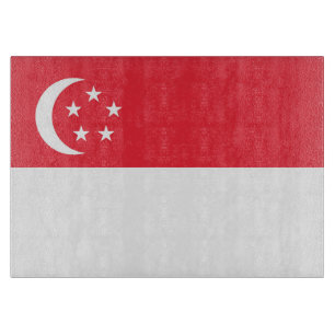 Tabla De Cortar Bandera de Singapur